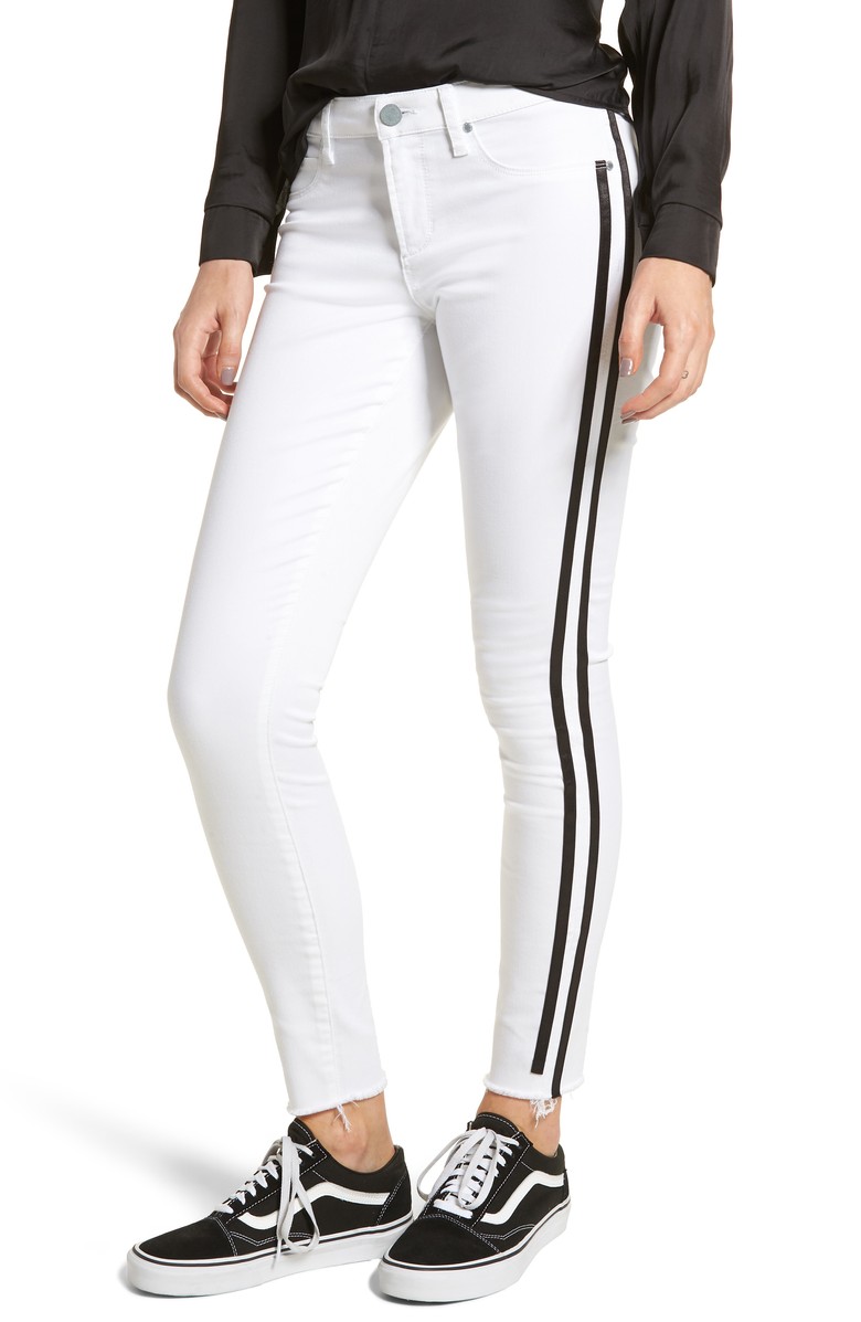 Black side shop stripe jeans