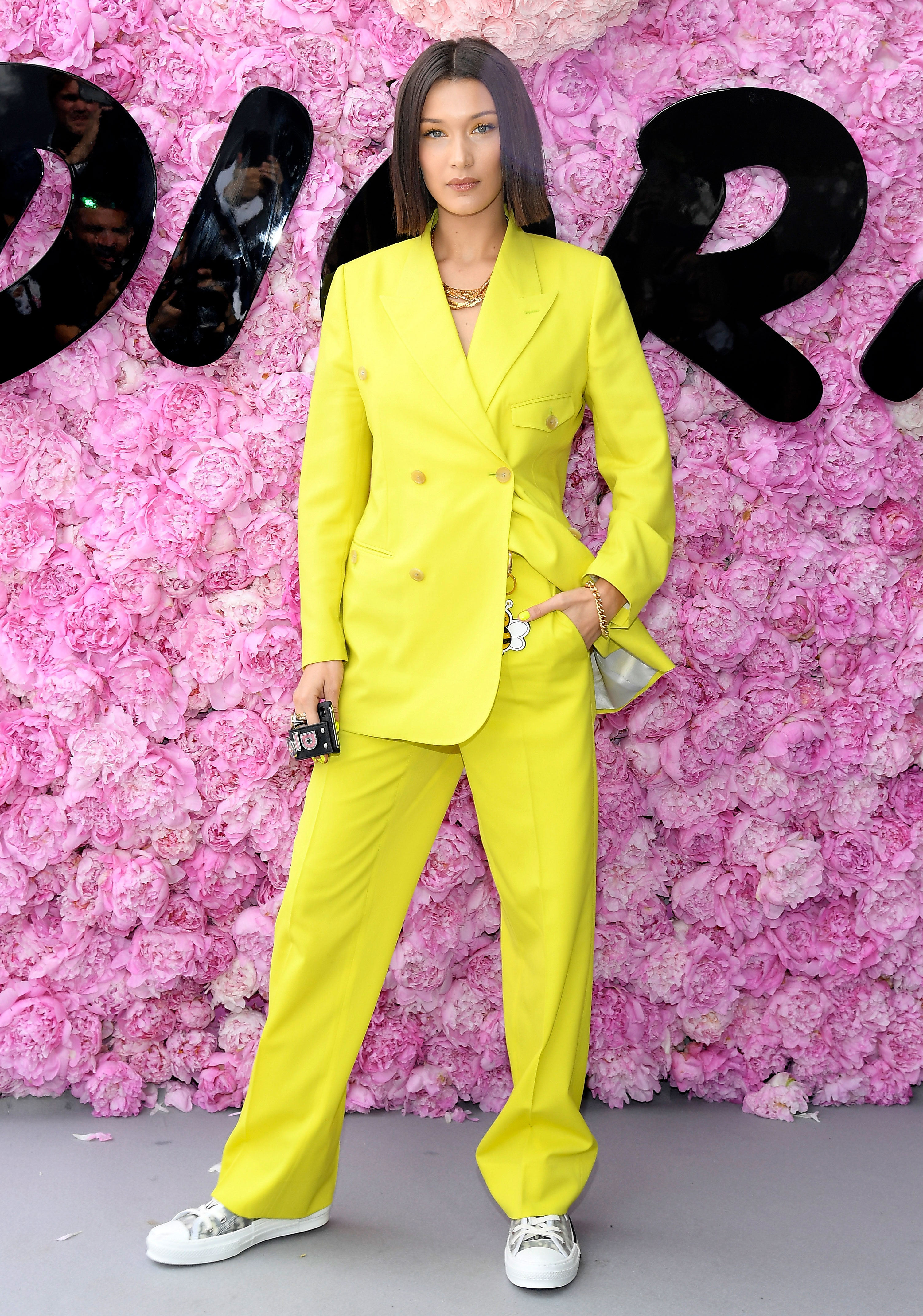 Monochrome Yellow Outfit Fashion Trend Gigi Hadid More