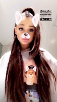 Ariana Grande Wears Sweatshirt With Pete Davidson’s Face on It | Us Weekly