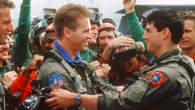 Val Kilmer and Tom Cruise