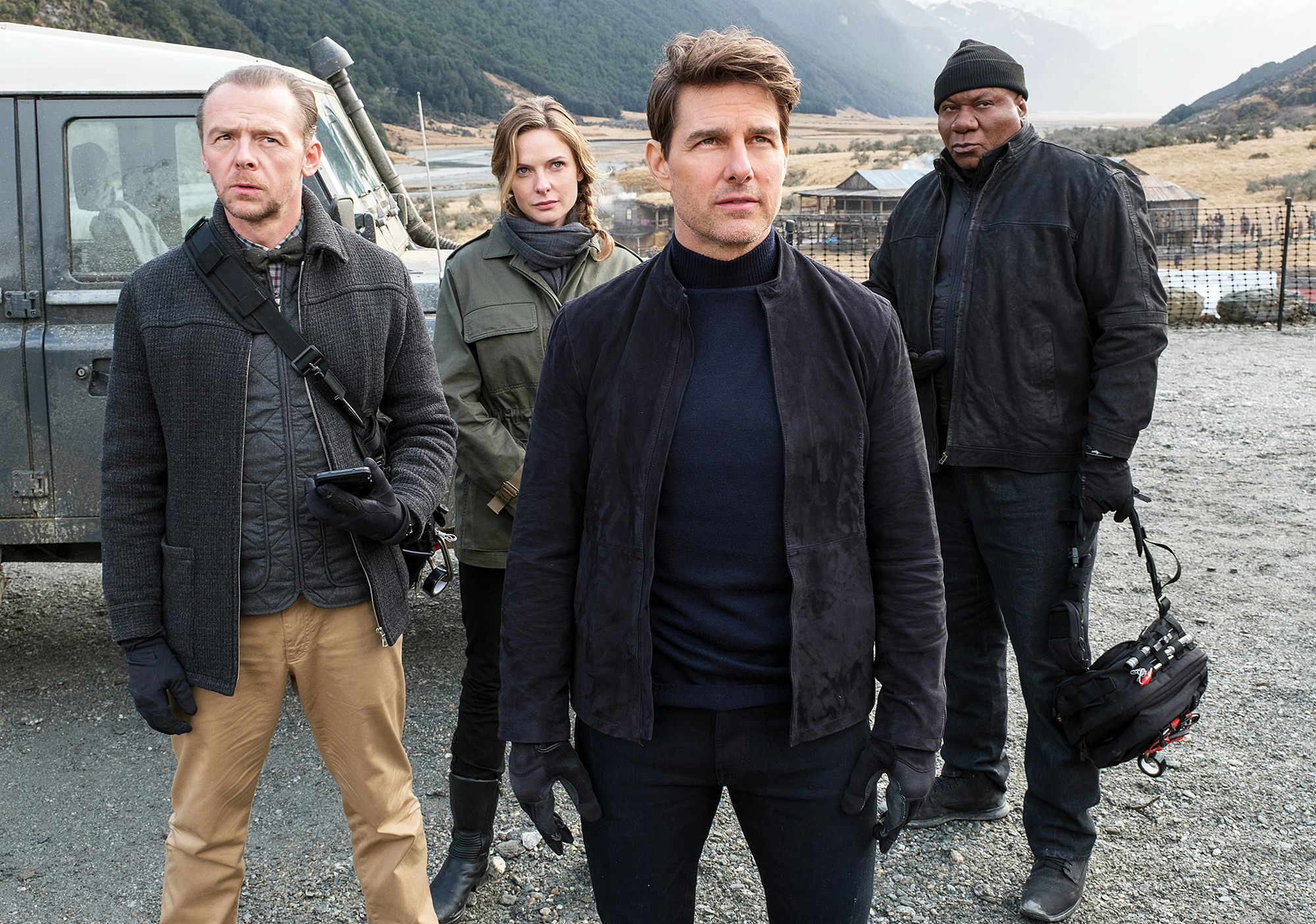   Simon Pegg Rebecca Ferguson Tom Cruise Ving Rhames Impossible Mission Fallout 