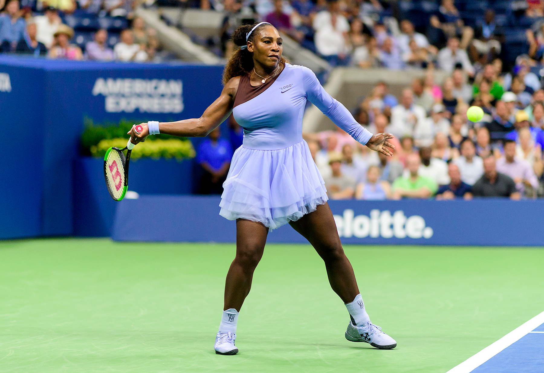 Serena Williams' One-Shoulder Off-White x Nike 2018 U.S. Open