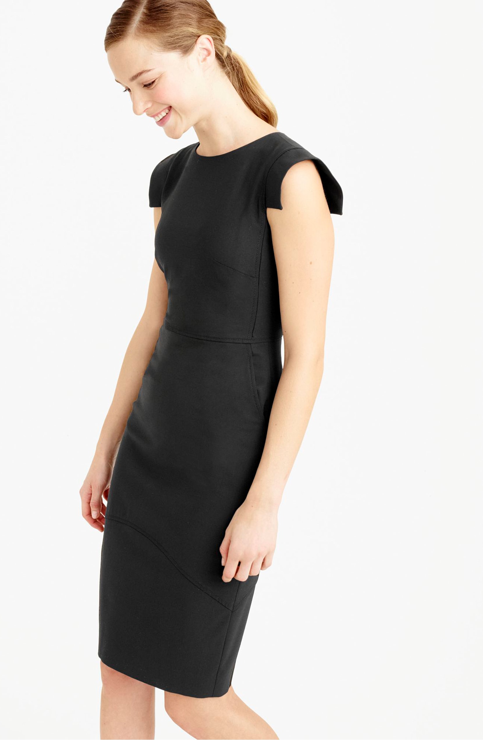 J crew little outlet black dress