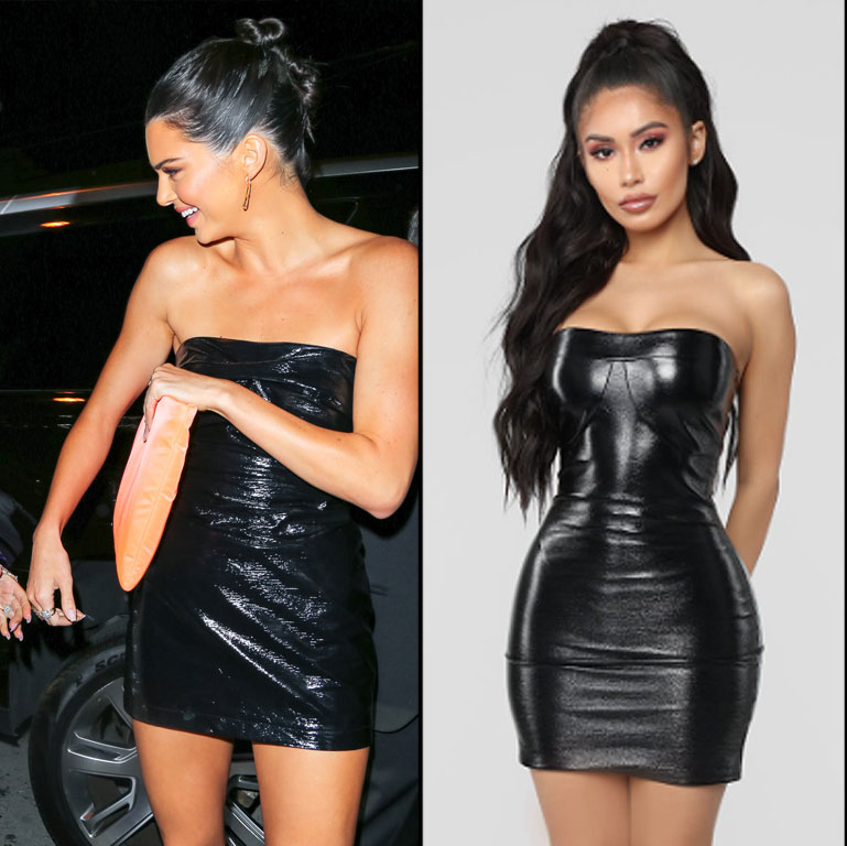 kim kardashian black dress fashion nova