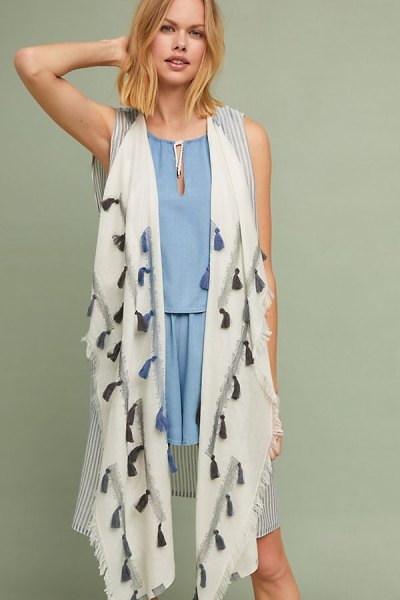 Shop Our Fave Mixed Graphic Vest From Anthropologie | Us Weekly