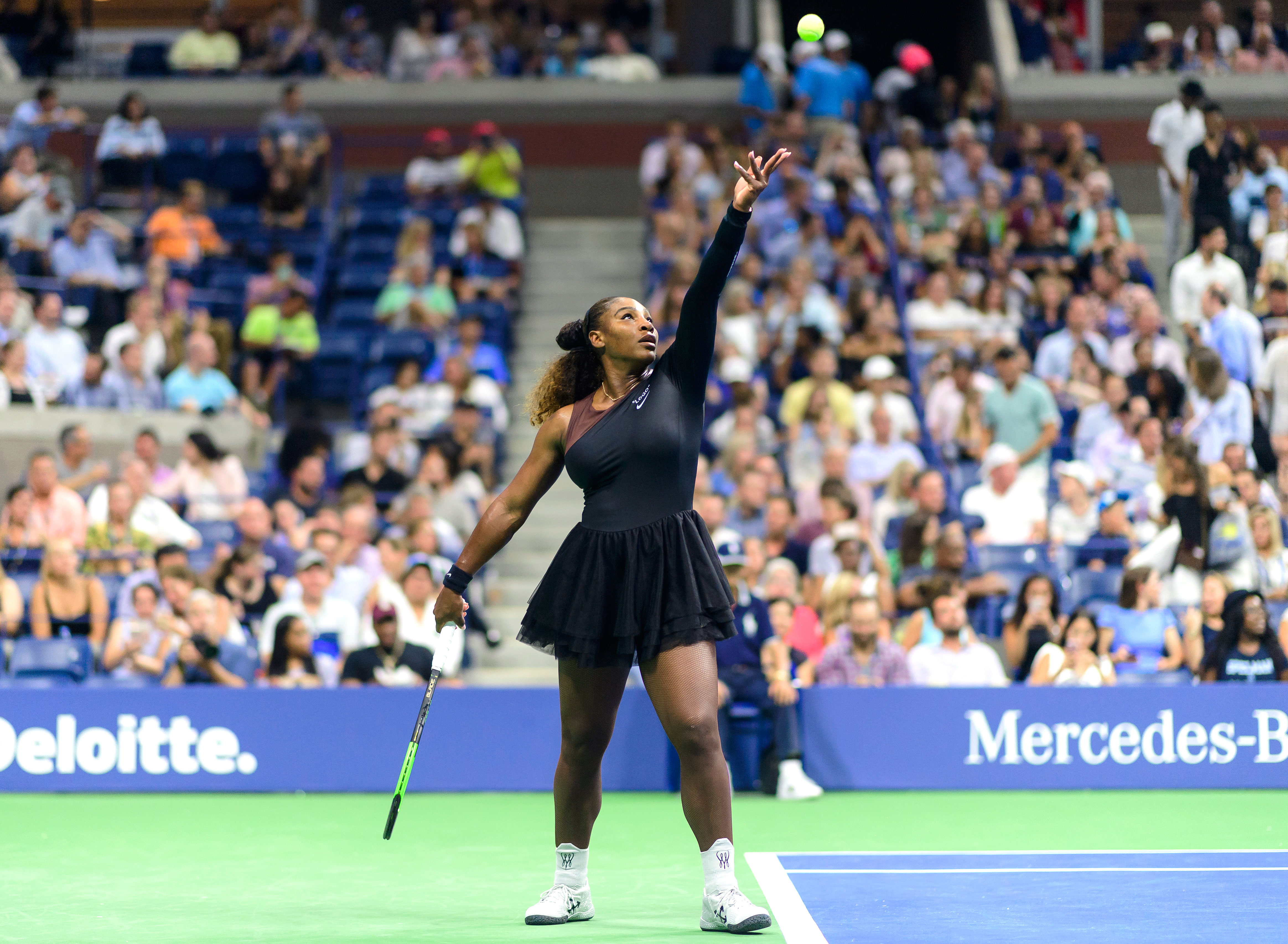 Serena Williams' One-Shoulder Off-White 