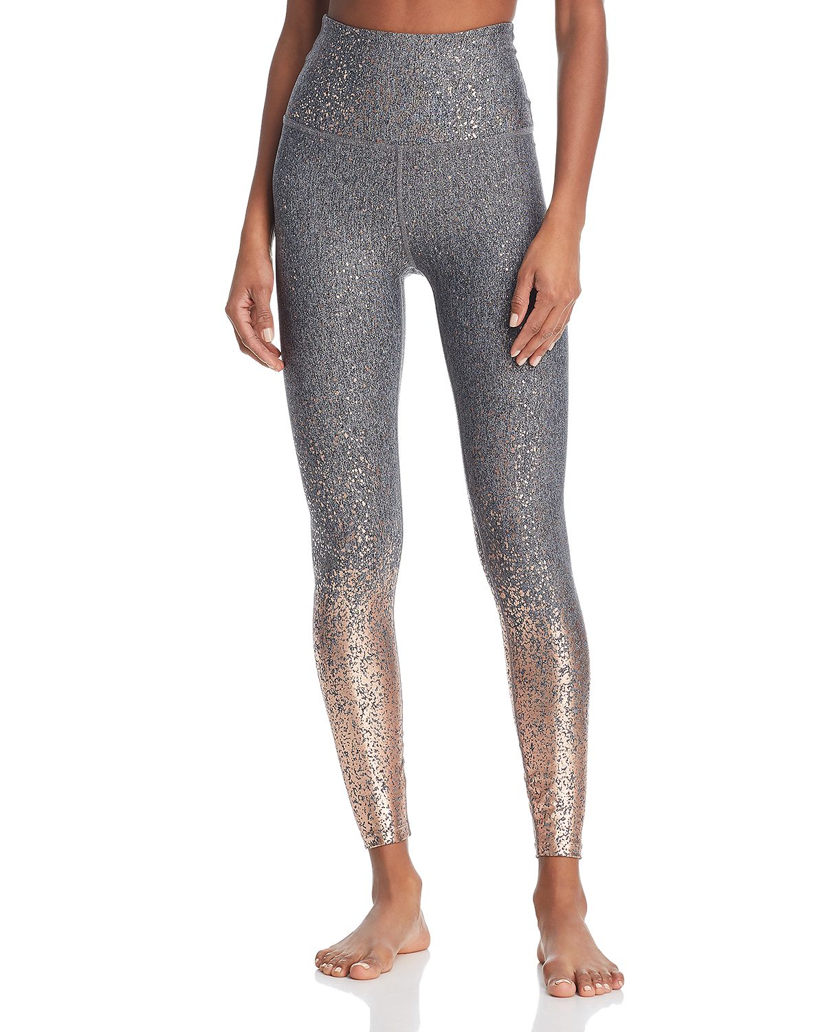 Glitter Shimmer Tights in Silver and White - The Sugarpuss Collection