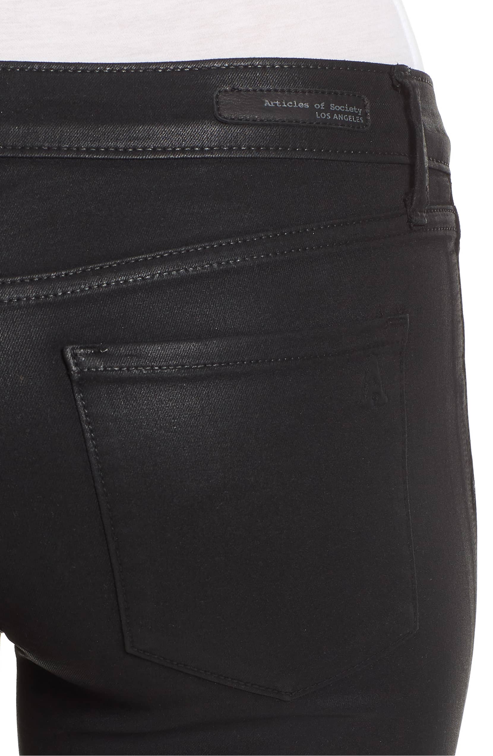 jeans that look like leather