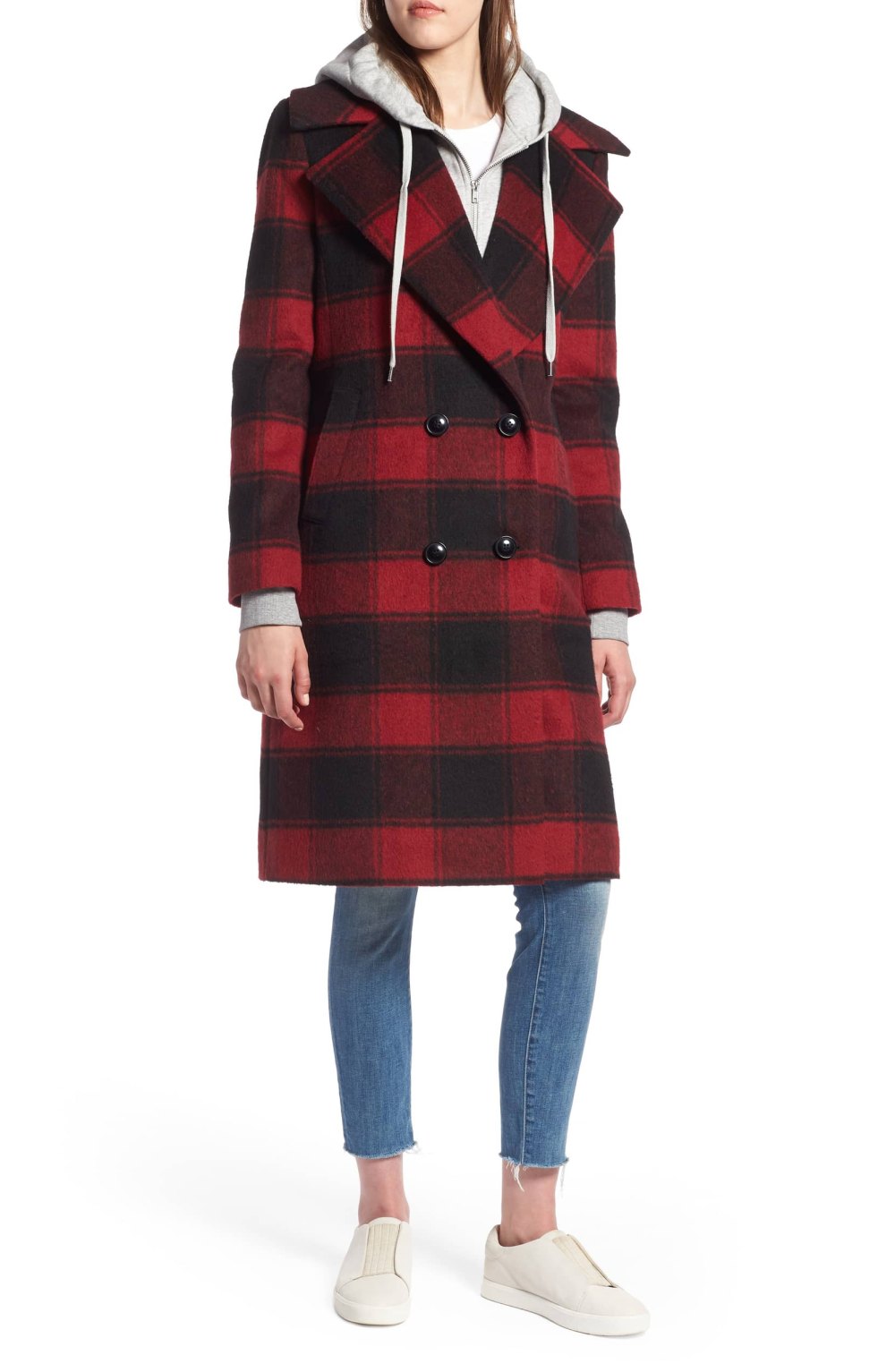 Shop This Pretty Plaid Coat From Kendall and Kylie Jenner's Clothing ...
