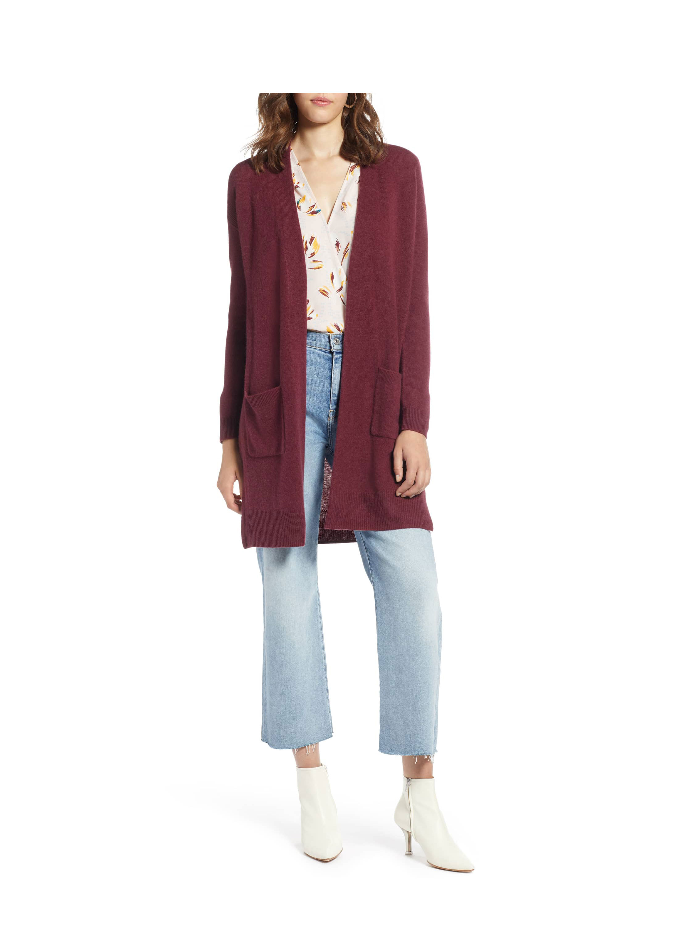 Layer Fall Looks With This Long Wool and Cashmere Cardigan Us Weekly