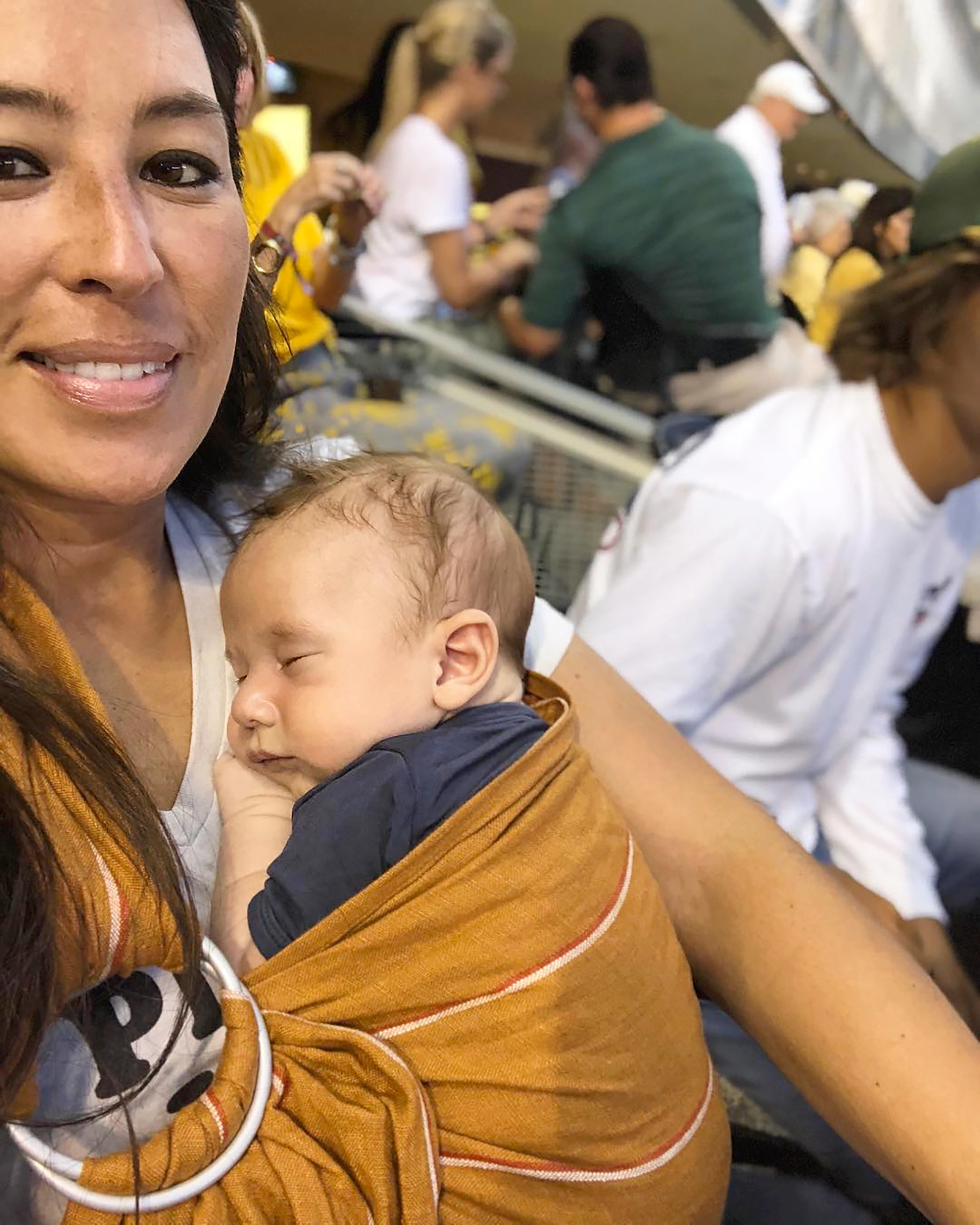 Joanna Gaines Takes Baby Crew Out for His First Football Game Pic