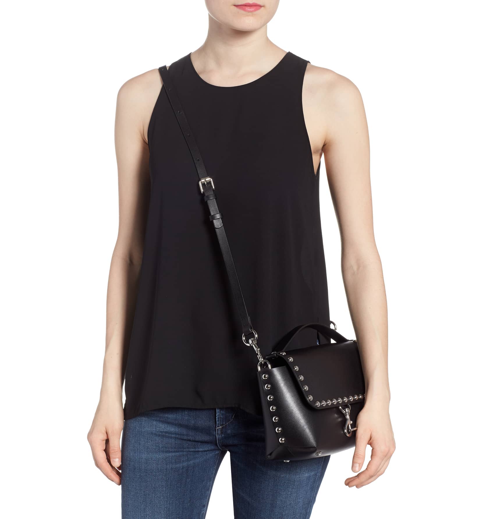 Rebecca minkoff blythe discount leather crossbody bag