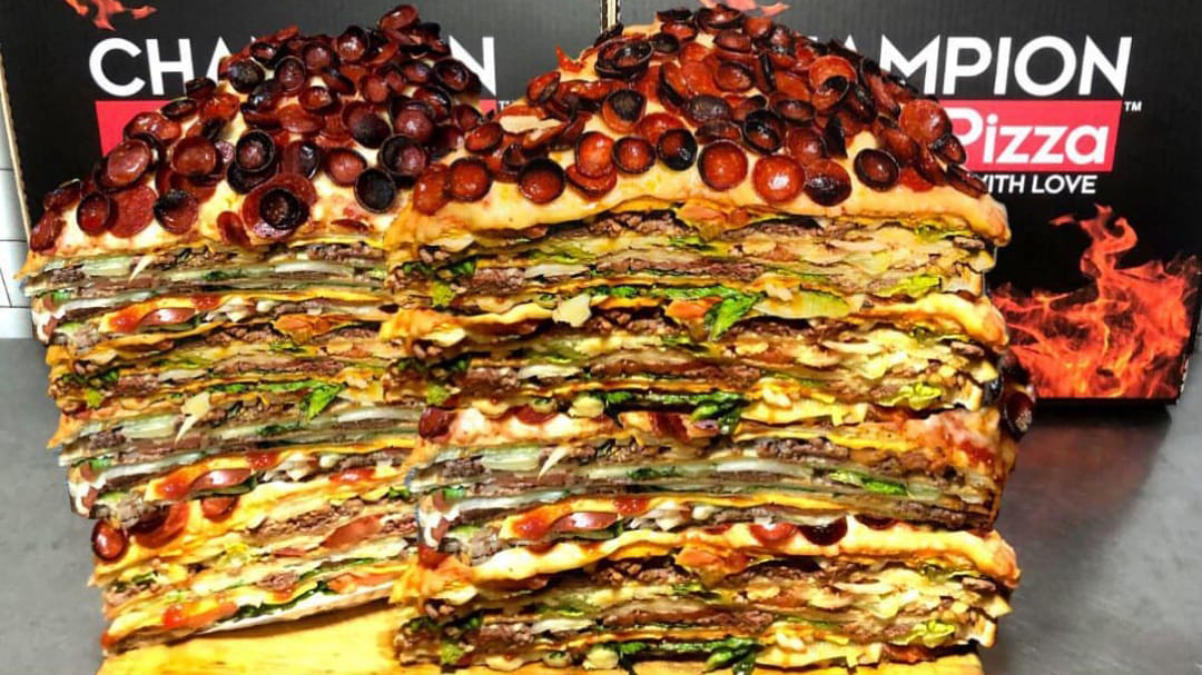 40 Pound Cheeseburger Pizza Costs 2 000 Us Weekly