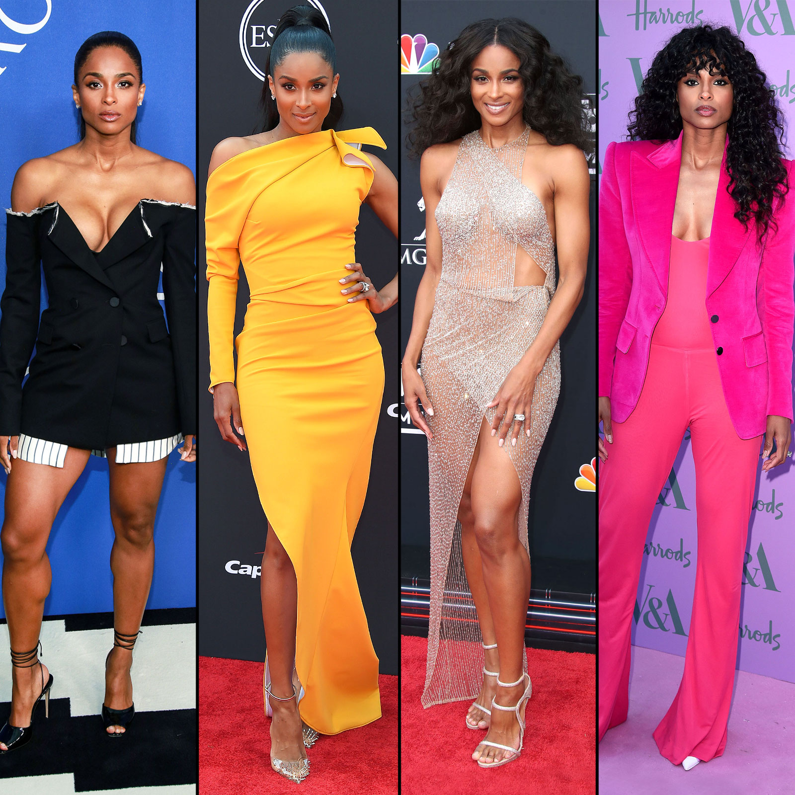 Ciara's Red Carpet Style: See Her Best Dresses, Suits, More