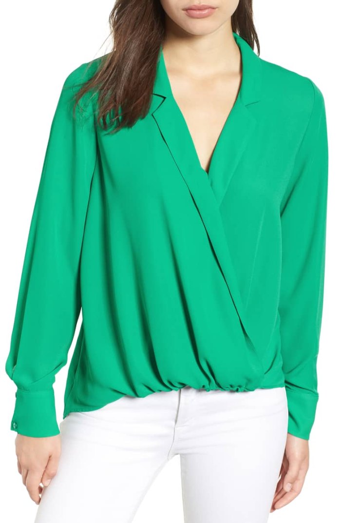 Shop This Drape Front Blouse for Under $50 at Nordstrom | Us Weekly