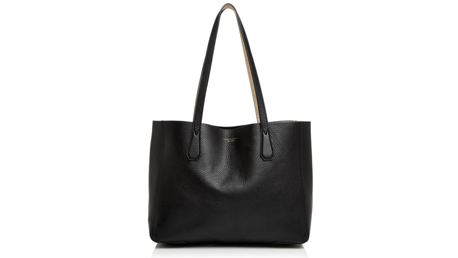 Tory Burch  Black Tote Bag Handbag Saffiano Leather Gold Hardware Used  Twice - $167 - From Courtney