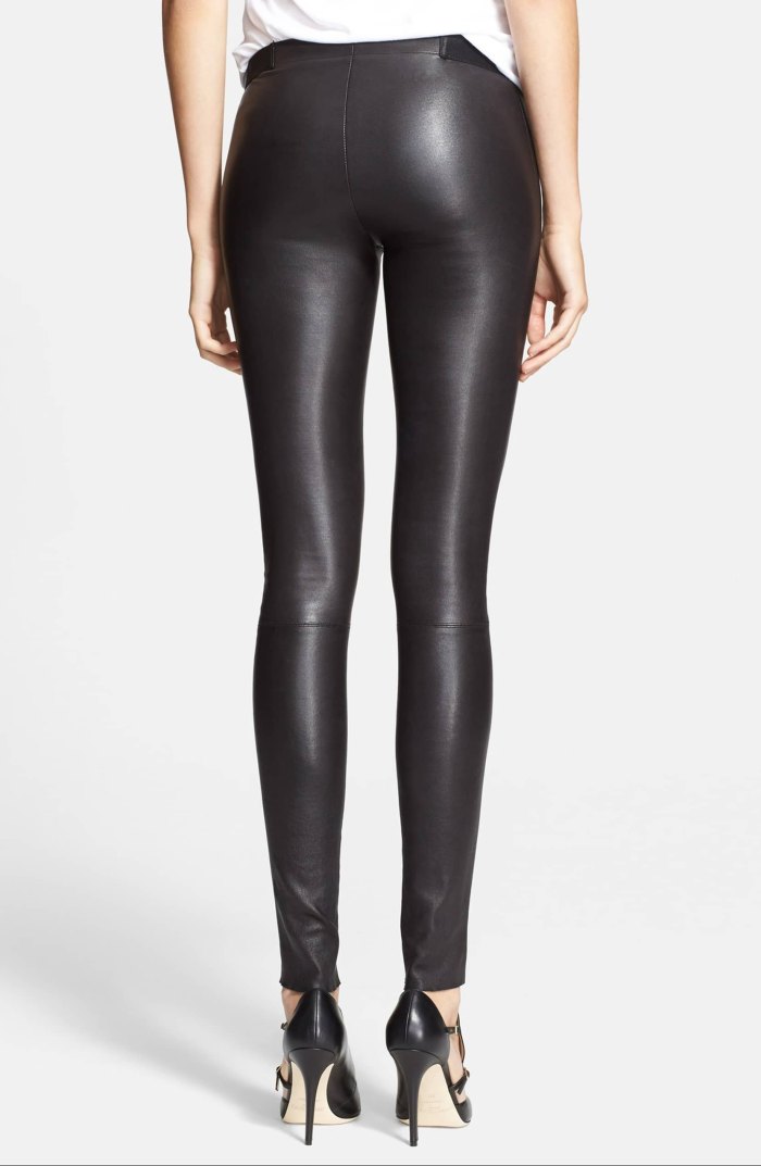 Shop Edgy Alice + Olivia Leather Leggings at Nordstrom | Us Weekly