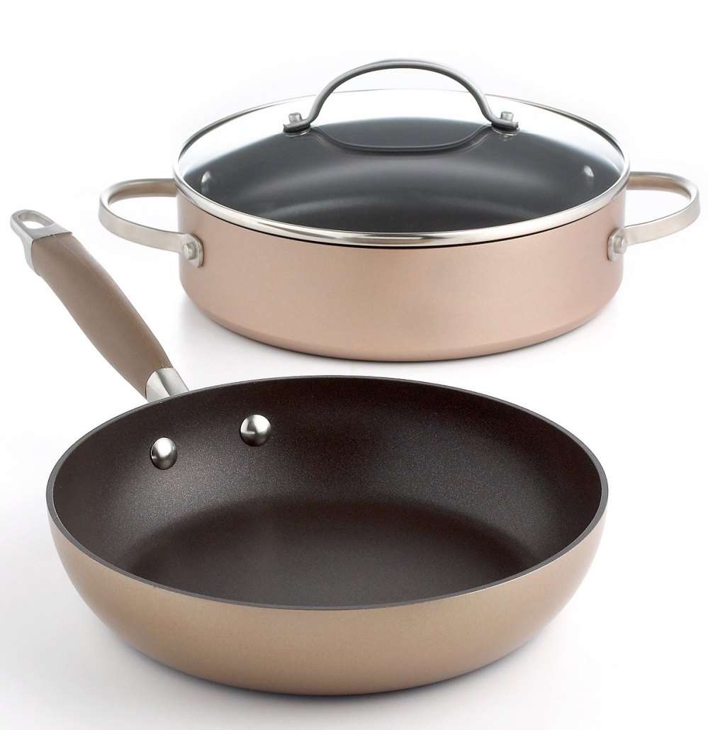Anolon 14 Covered Wok in Bronze
