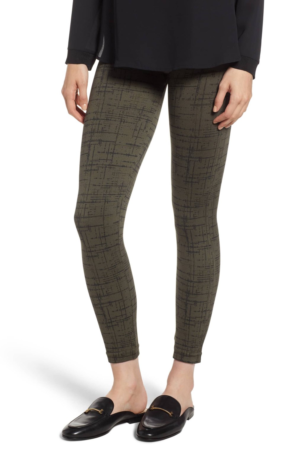 Spanx - Look at Me Now Seamless Leggings - Charcoal Heather Gray