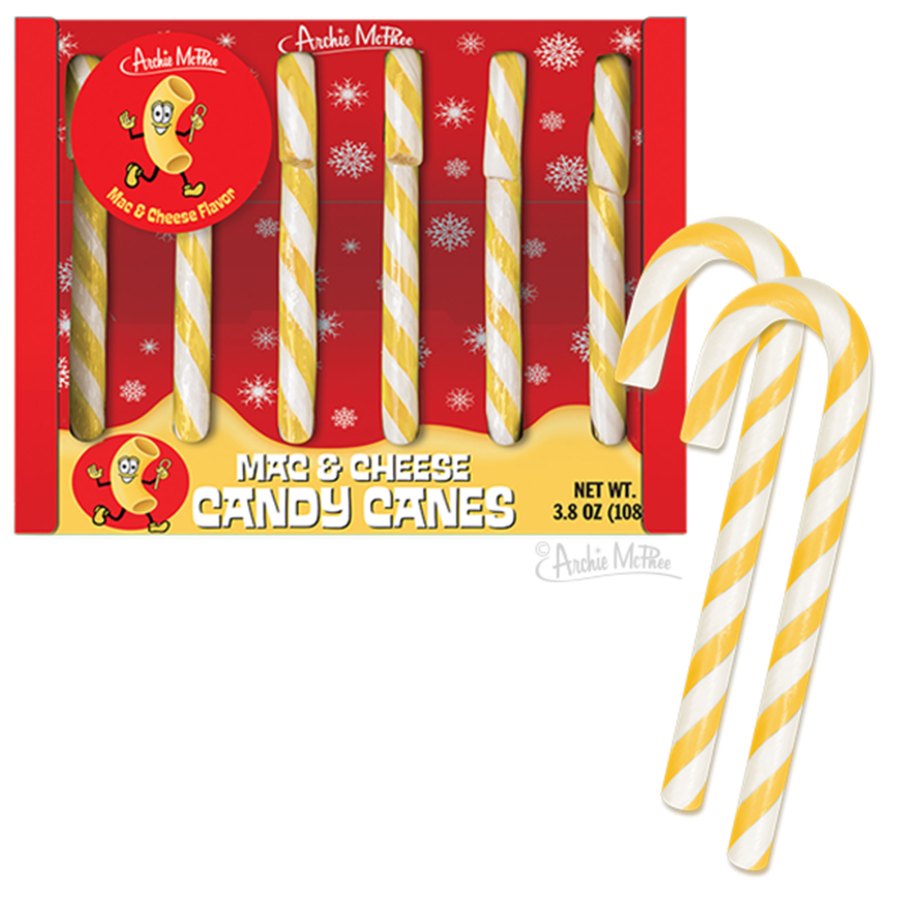 Mac and Cheese candy canes