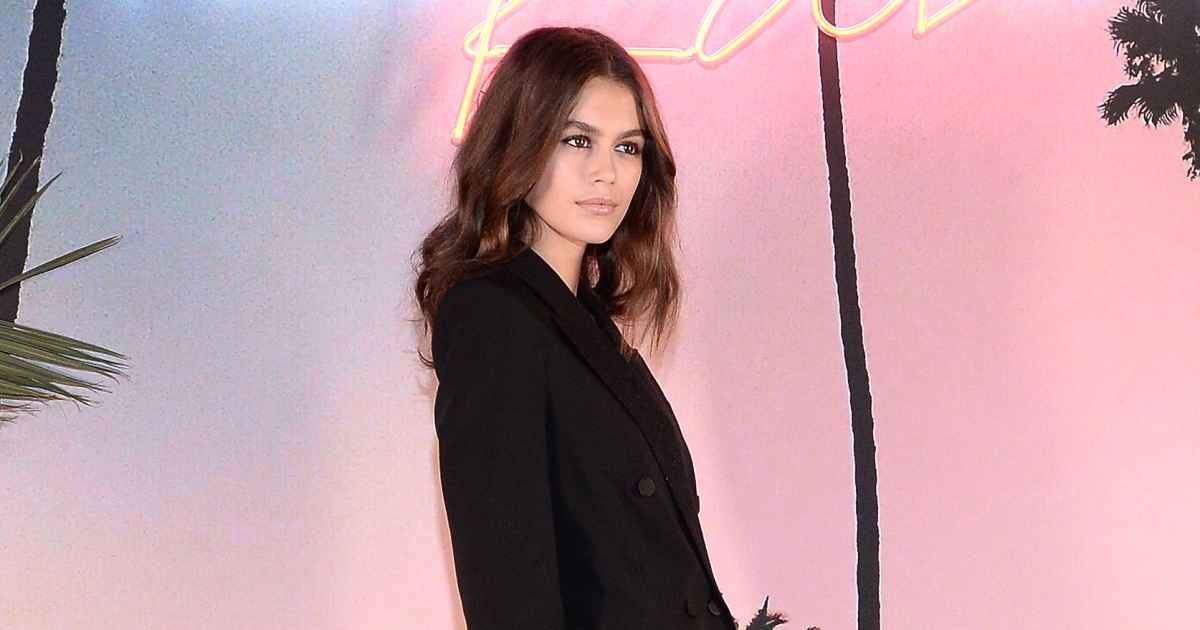 Kaia Gerber shows off her mile-long legs during day 3 of Louis
