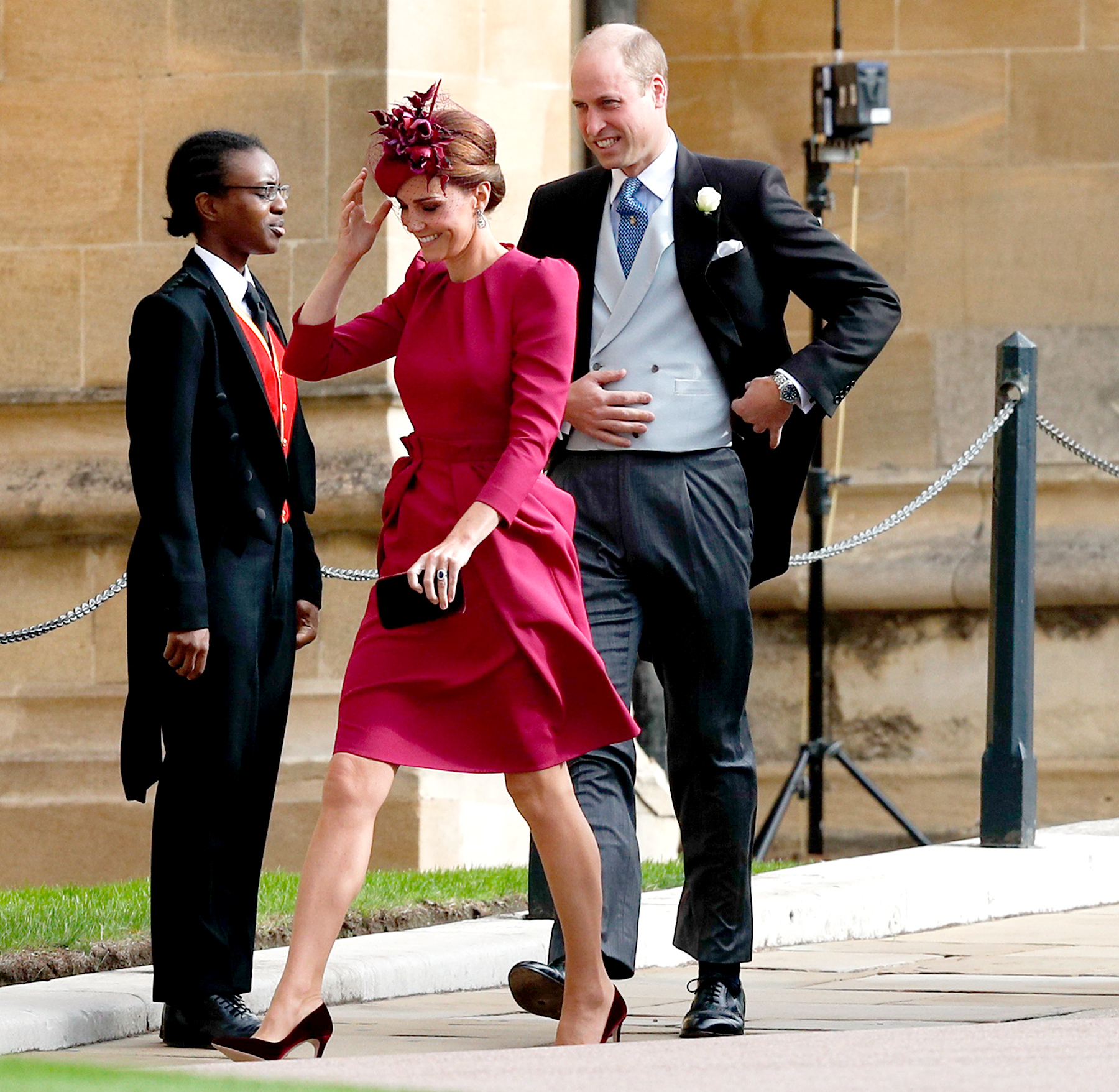 Prince William Duchess Kate Hold Hands During Princess Eugenie s