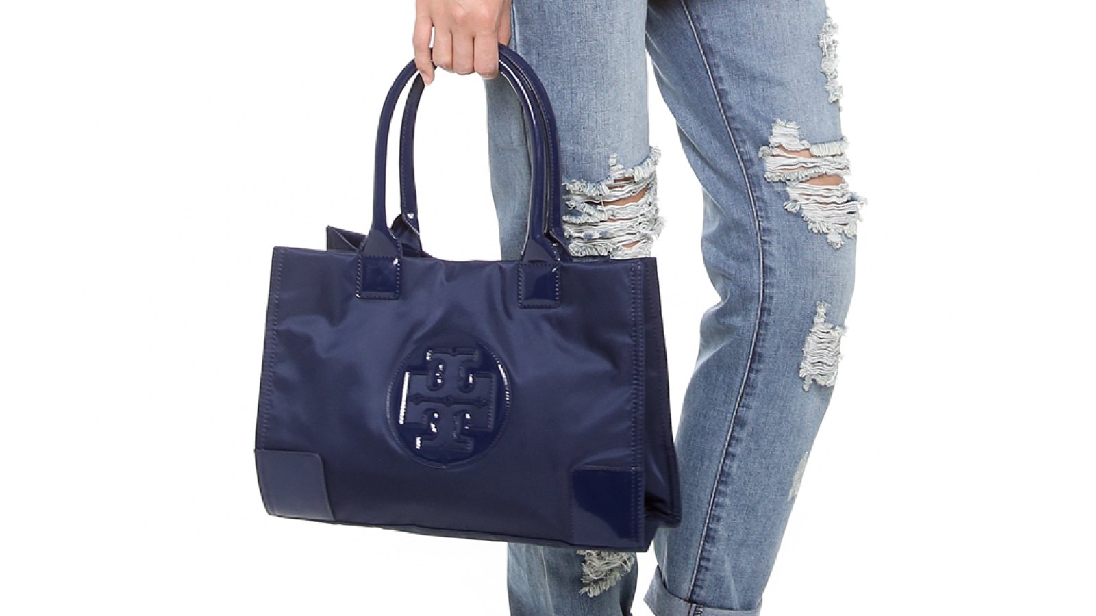 This Tory Burch tote is the perfect size for ladies on the go
