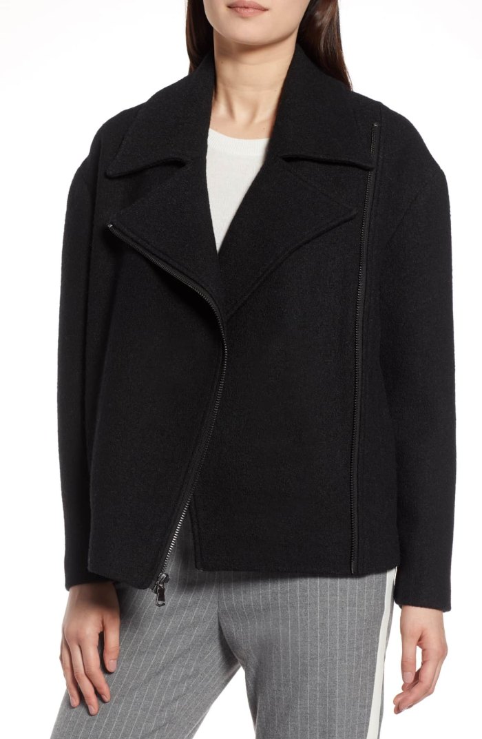 Shop This Wool Blend Moto Jacket Half Off at Nordstrom