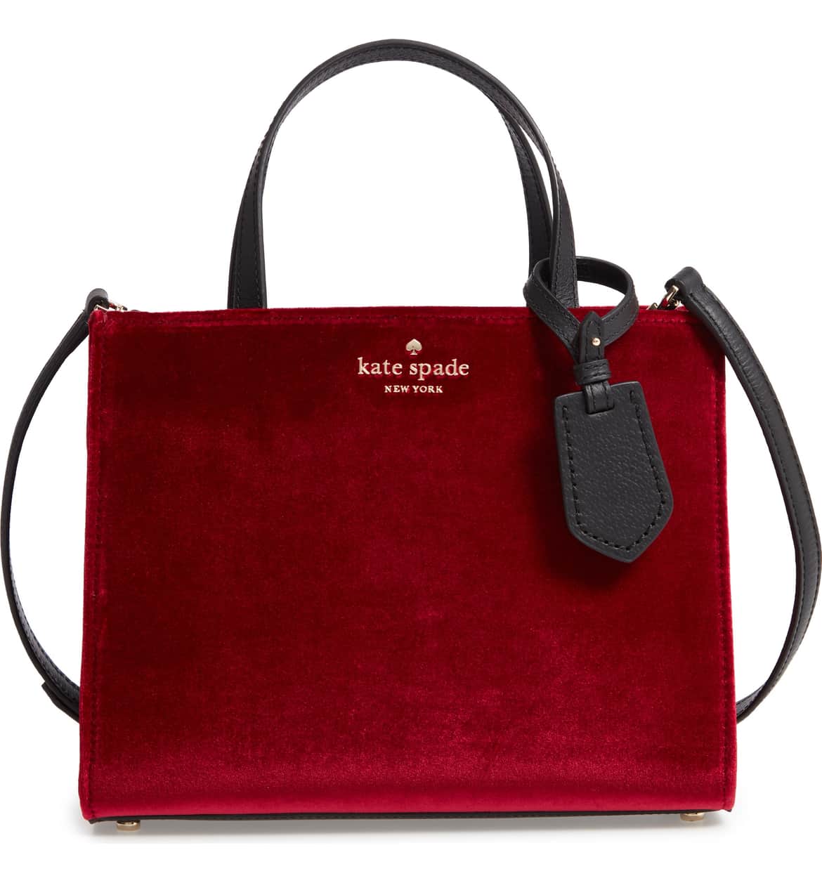 kate spade black and red purse