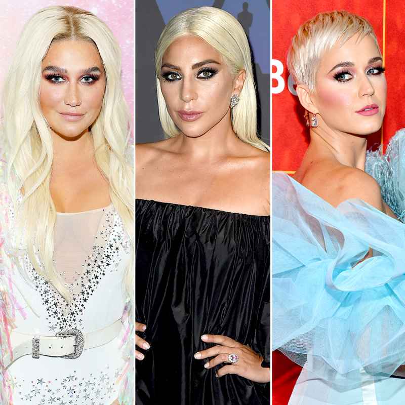Kesha, Lady Gaga, and Katy Perry