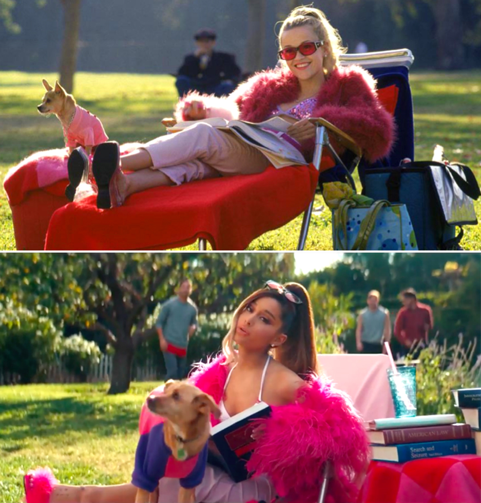 Reese Witherspoon as Elle Woods, Ariana Grande as Elle Woods