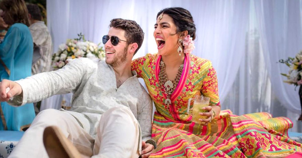 All The Pictures + Videos From Priyanka Chopra & Nick Jonas' Wedding!  Priyanka  chopra wedding, Celebrity wedding dresses, Illusion wedding dress