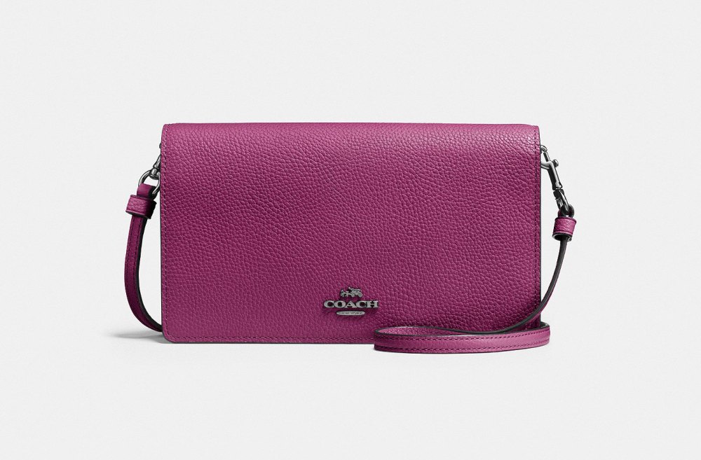 COACH Pebble Leather Hayden Crossbody with Removable Strap - Macy's