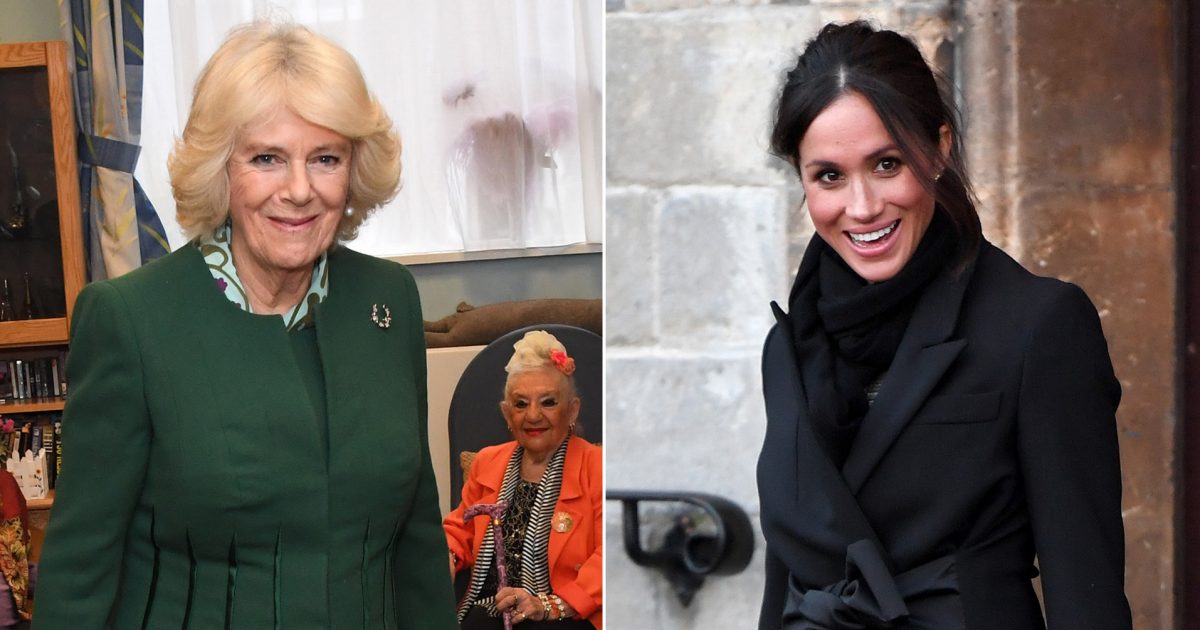 Meghan Markle and Camilla have same handbag - key difference in how they  style it