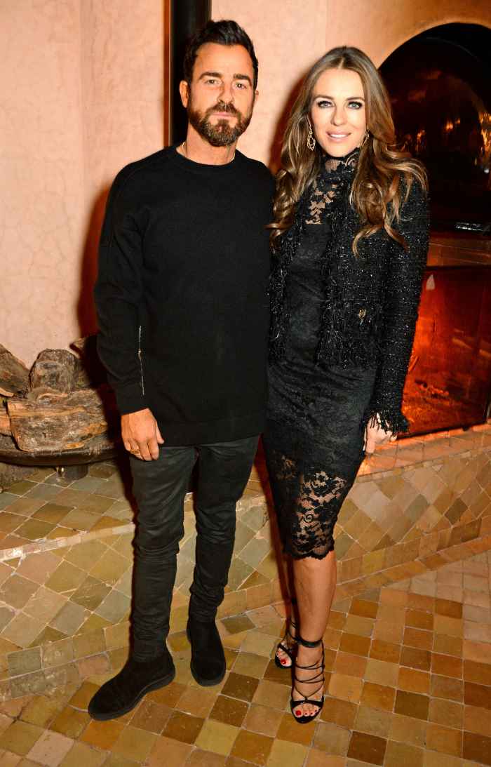 Elizabeth Hurley Justin Theroux All Smiles At Marrakesh E Prix Pics