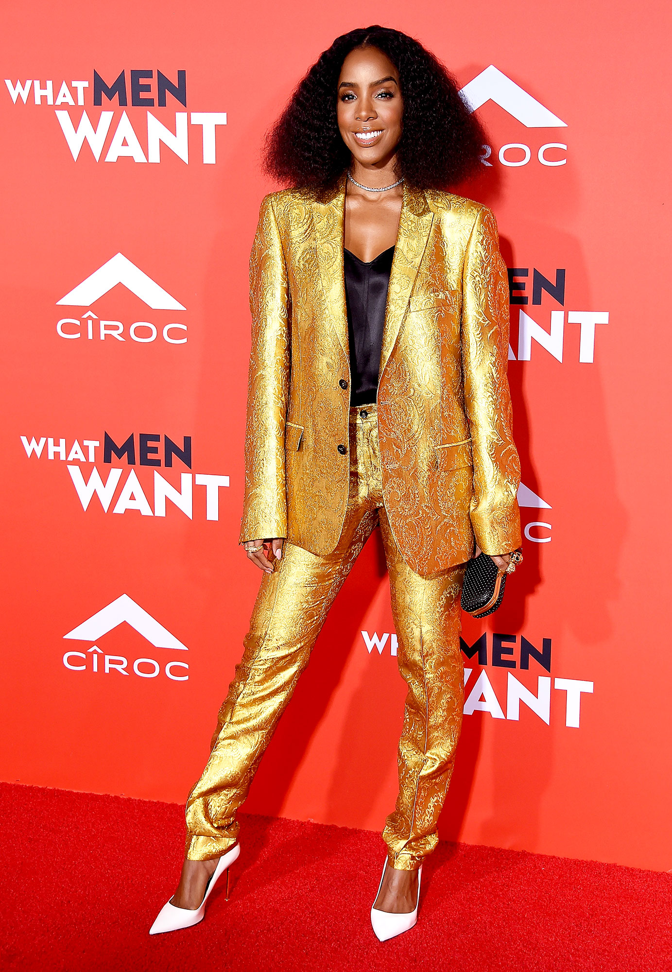 gold female suit