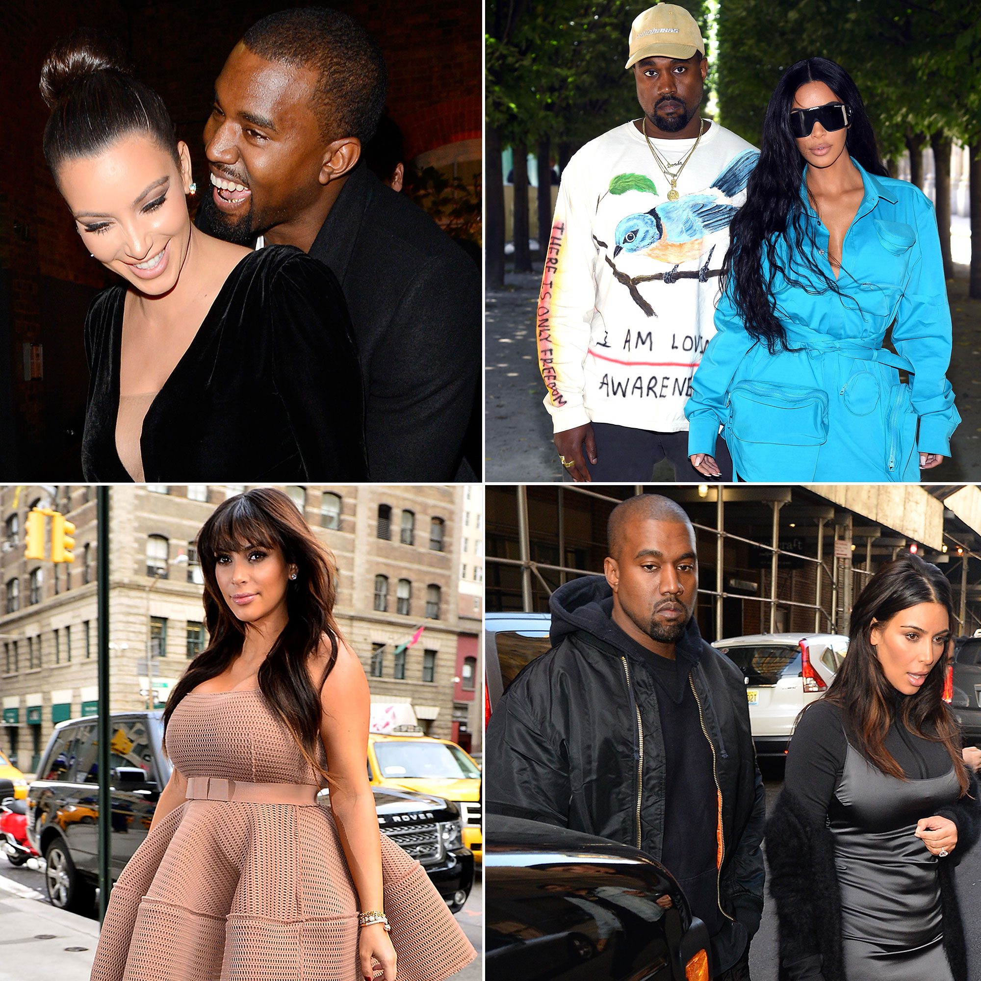 Kanye West and Kim Kardashian Spotted Together at Saint's
