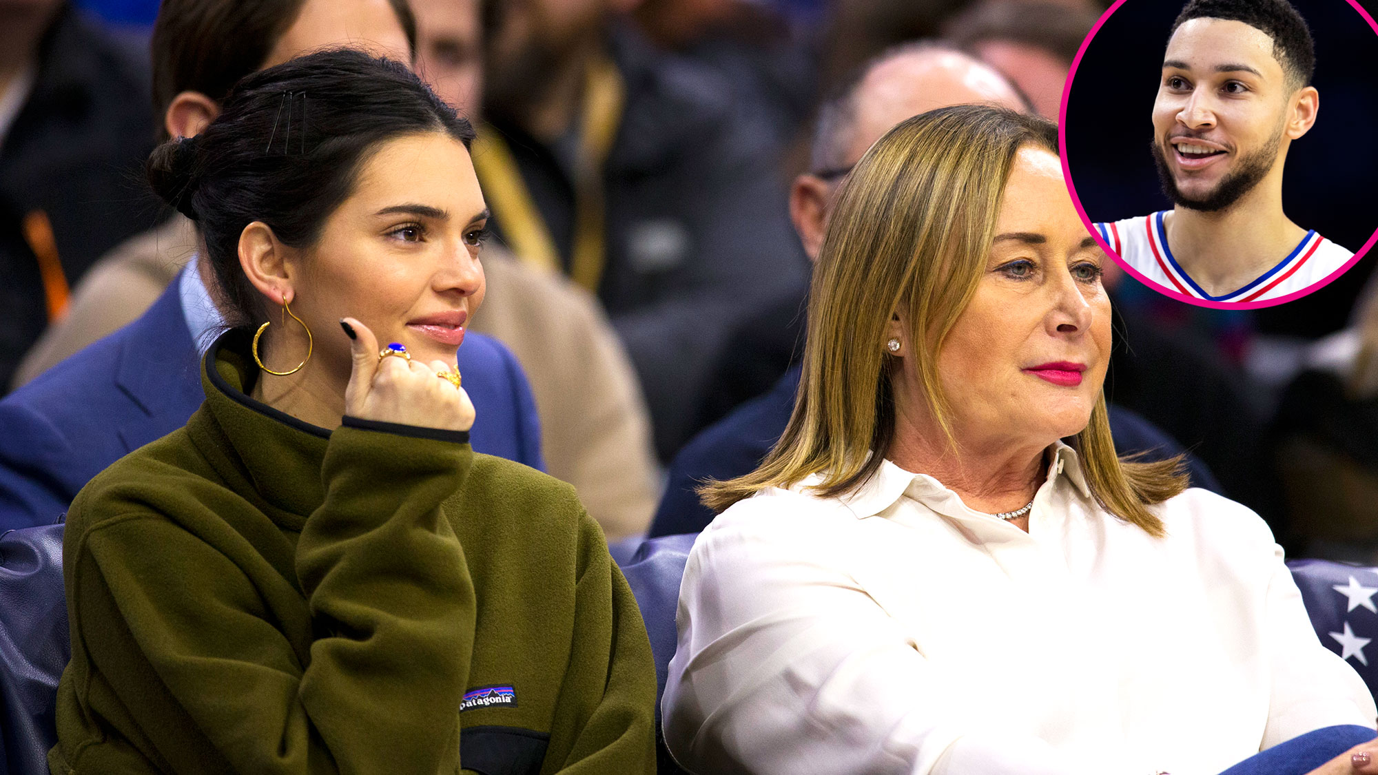 Kendall Jenner Sits Courtside With Ben Simmons Mom Pic