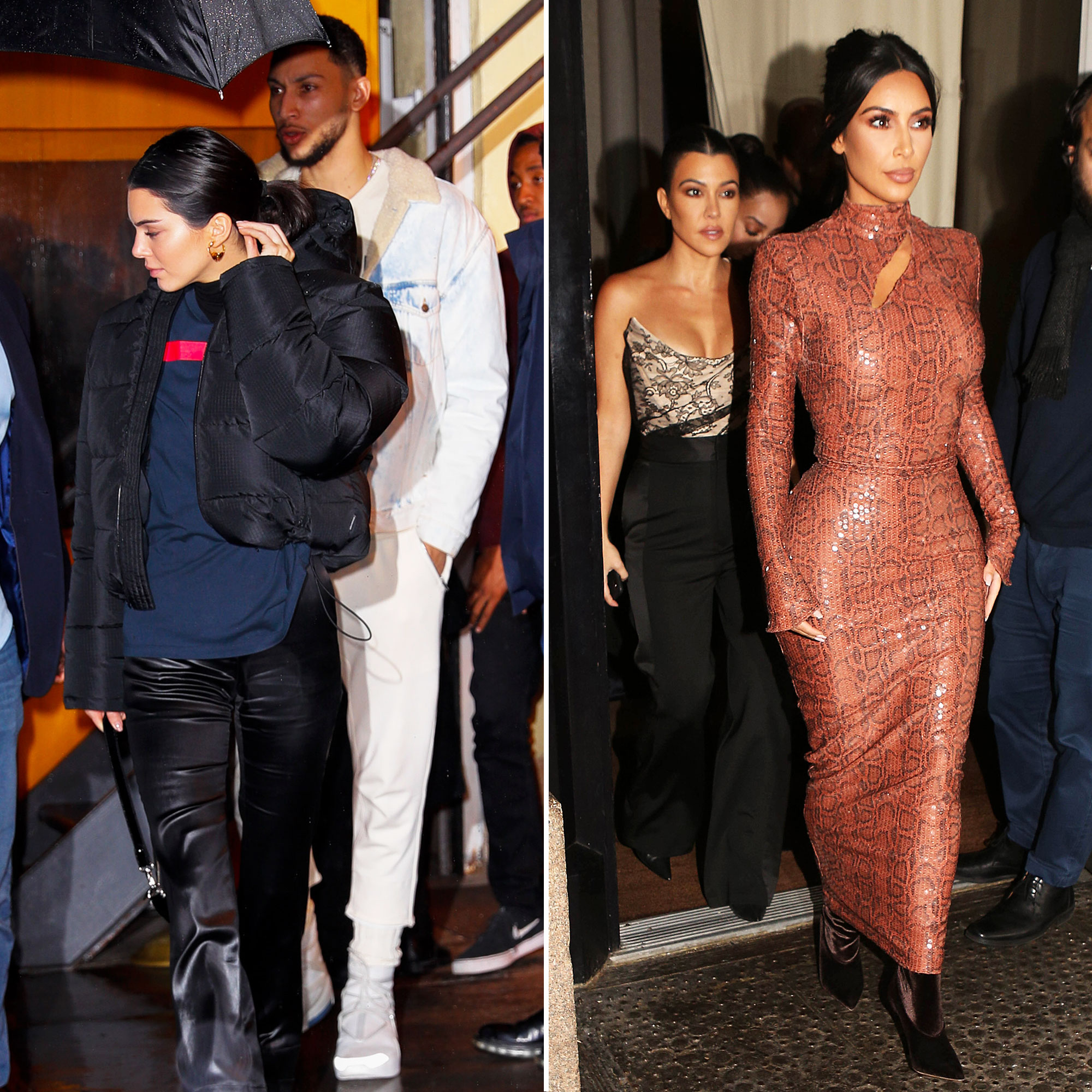 Kendall Jenner Hangs With Ben Simmons & Kourtney Kardashian in NYC