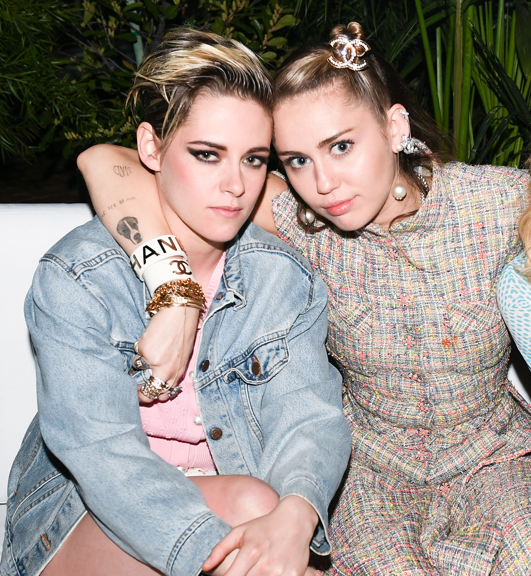 Kristen Stewart, Miley Cyrus at Chanel, Charles Finch Pre-Oscars Dinner