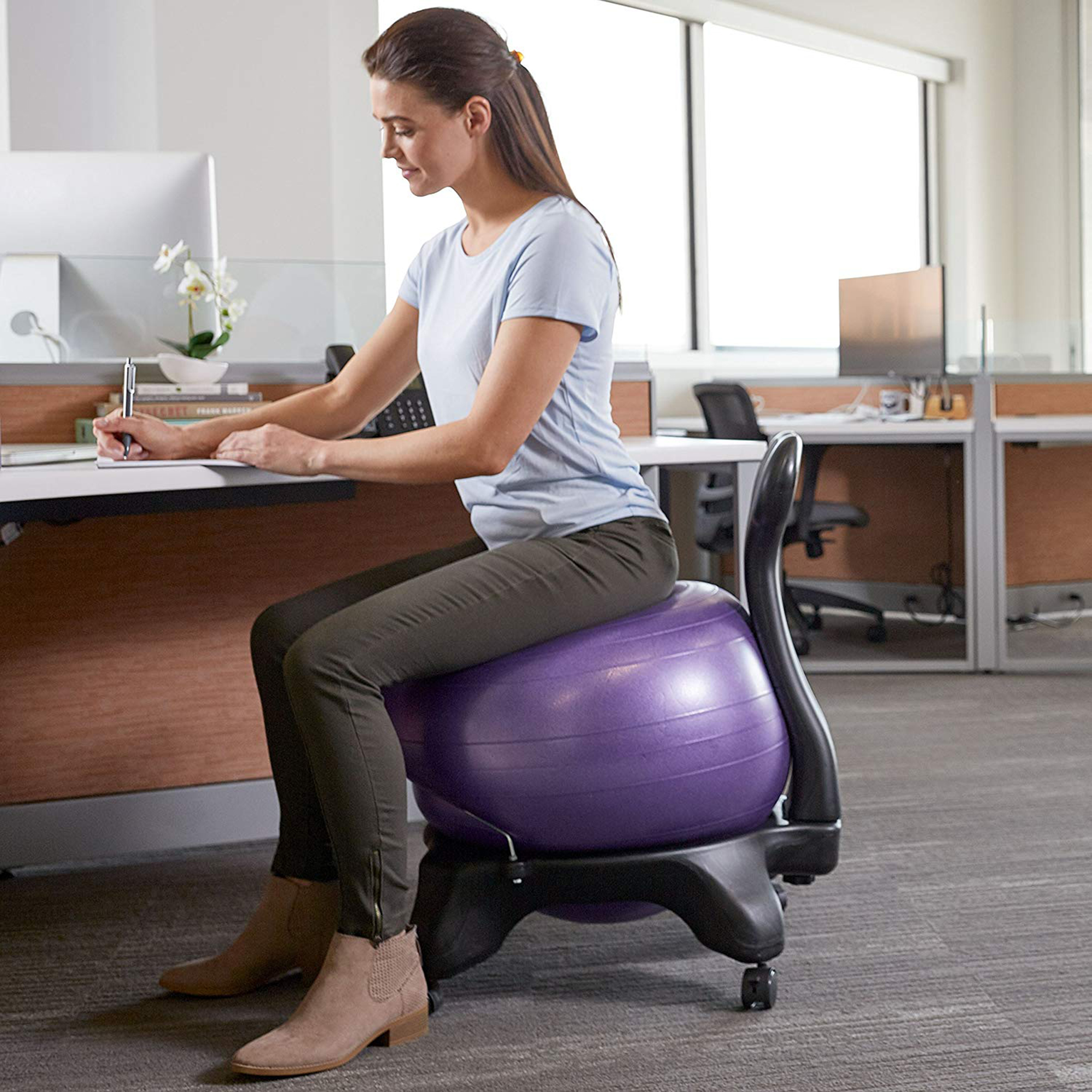 Exercise ball chair discount reviews