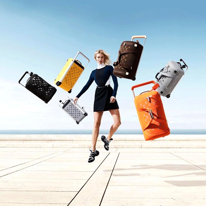 Karlie Kloss Stars in Louis Vuitton Knit Luggage Campaign: Pics | Us Weekly
