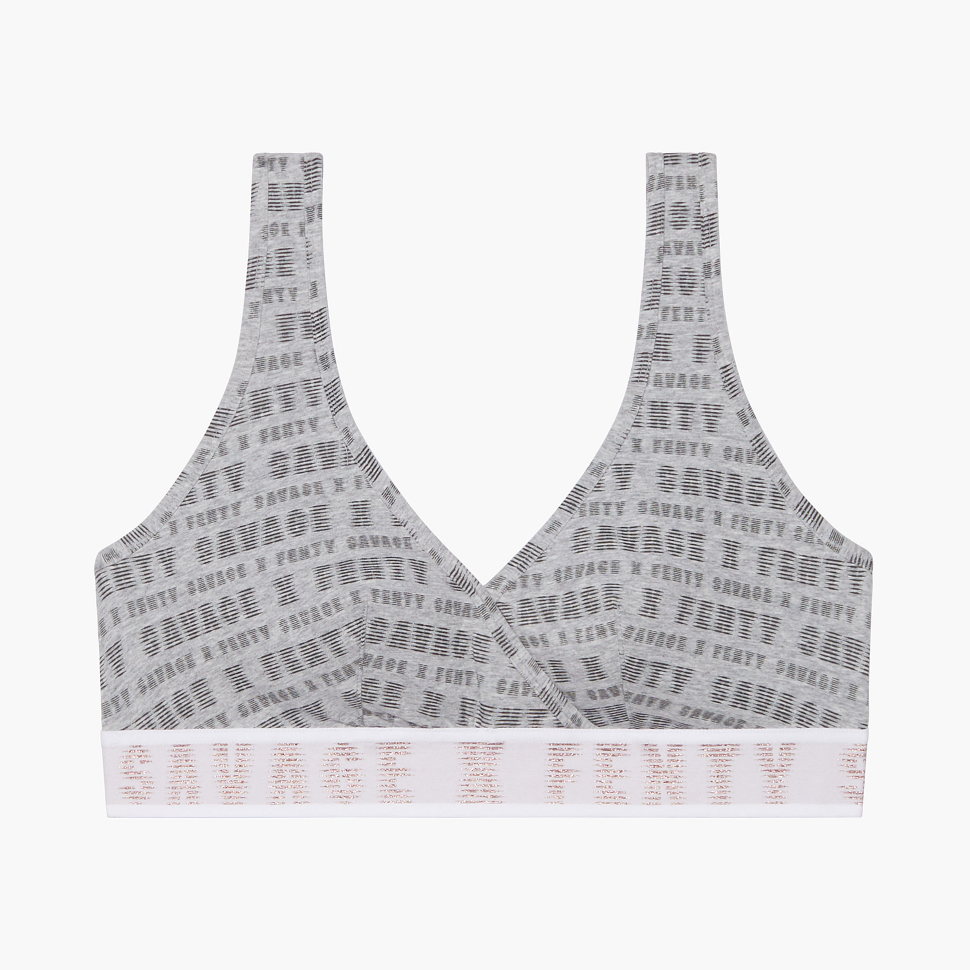 Savage X Fenty Savage x Fenty Plus Size logo hipster in heather gray print