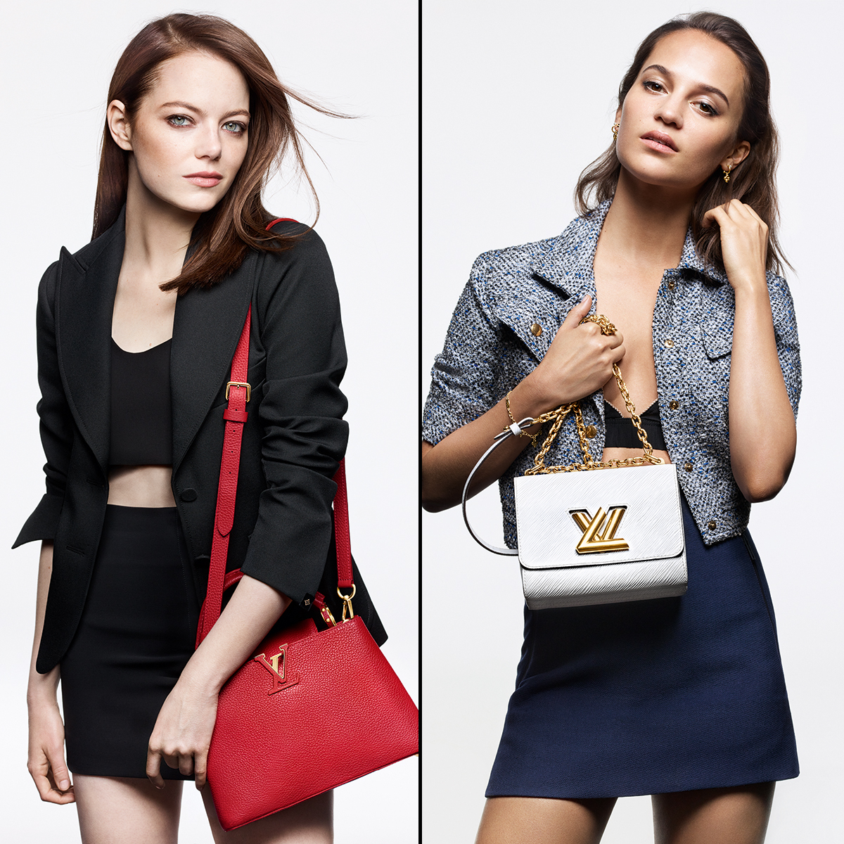 Emma Stone Alicia Vikander In Louis Vuitton Leathergoods Campaign