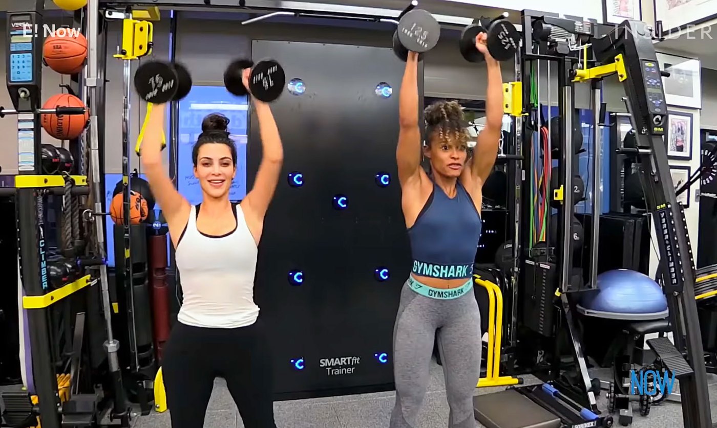 The 4 exercises in Kim Kardashian's current workout routine to keep her  lean and toned