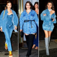 Gigi Hadids 24th Birthday Party Denim Theme Celeb Outfits