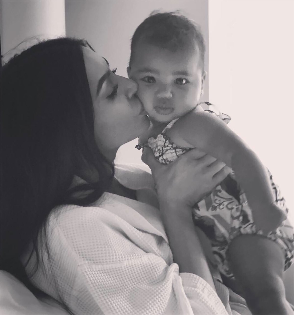 Khloe, Kardashian Family Shower True With Love on 1st Birthday