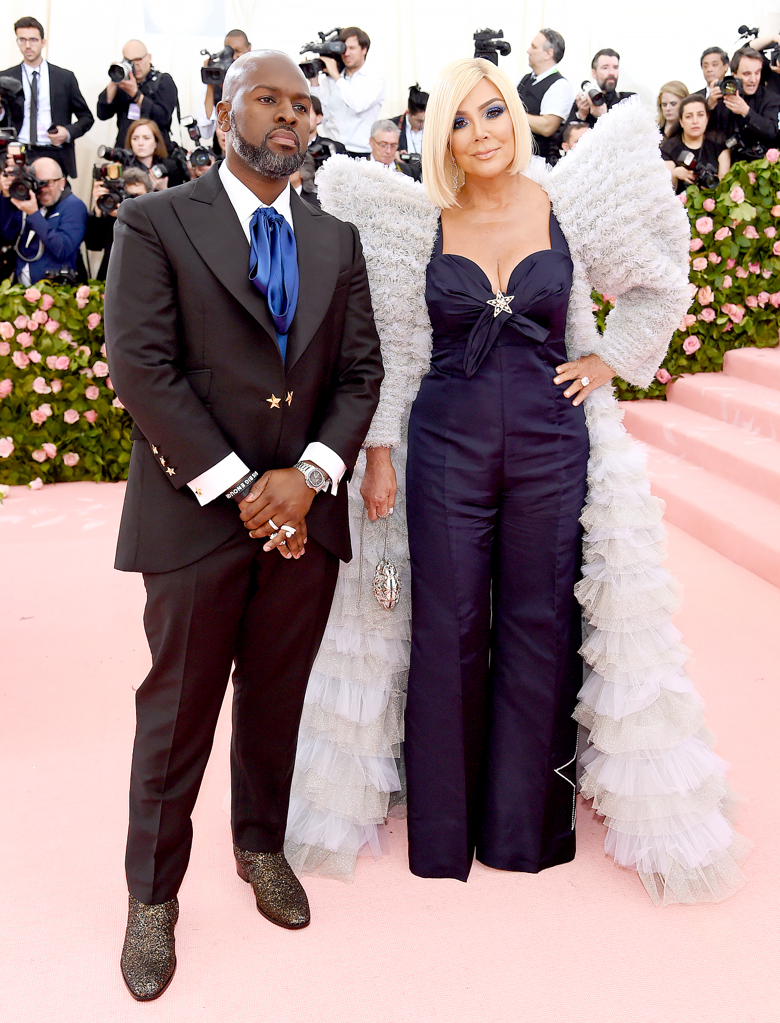 Met Gala 2019 Kris Jenner Wears Blonde Wig With Bf Corey Gamble