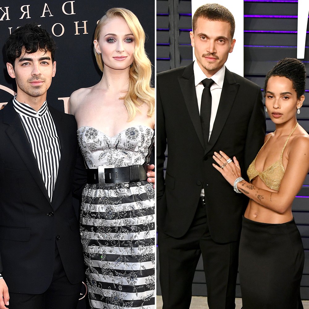 Joe Jonas Sophie Turner Zoe Kravitz Karl Glusman to Wed on the Same Day