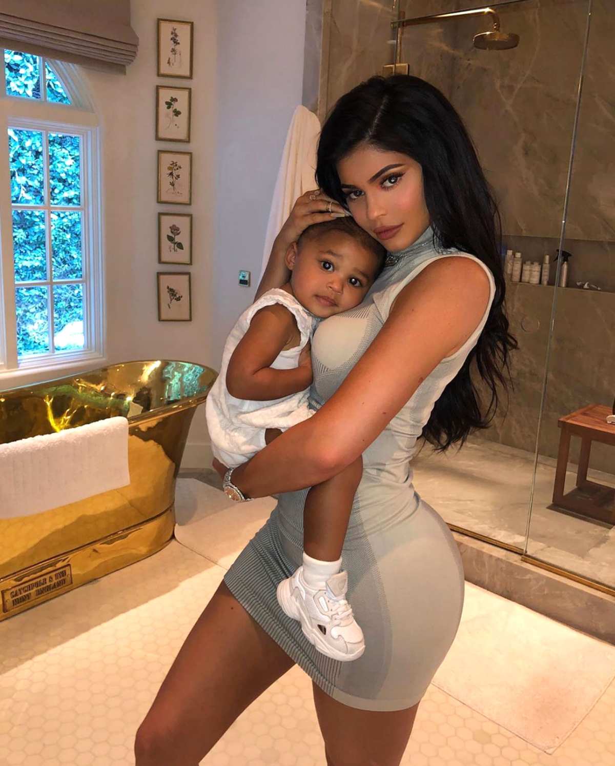 Kylie Jenner and Stormi Go for a Stroll in Matching Fendi